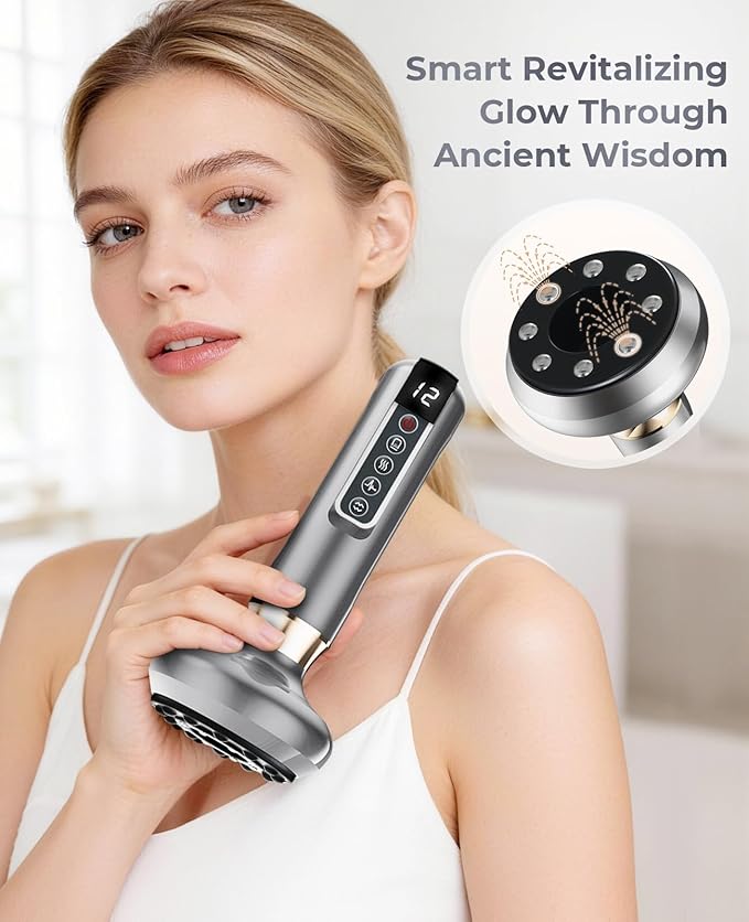 Electric Cupping Device Anti-Cellulite Massager | 12 Suction Modes Intelligent Handheld Cellulite Massage Tool | Body Contouring Fat Remover for Arms Legs Back At-Home SPA Use Jet-Black