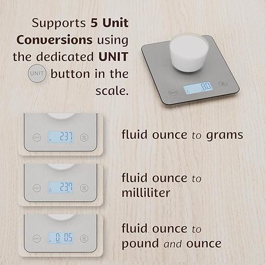 Smart Body Composition Scale &amp Digital Kitchen Food Scale Combo with App – Bluetooth Bathroom Weight Scale BMI Body Fat Muscle Mass – Nutrition Food Scale for Calories Macros Grams &amp Ounc