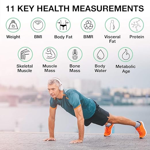 Korescale Gen2 Digital Smart Scale with BMI Body Fat Muscle Mass Weight | Highly Accurate Bathroom Scales Bluetooth Composition Analyzer | Compatible with KoreHealth Apple Health App (White)