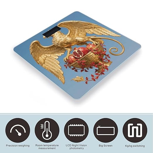 Griffin Fruit Guard Scale for Body Weight Sturdy Tempered Glass Weighing Scales with LCD Display Accurate Digital Bathroom Scale Convenient Body Fat Smart Scales Easy Read