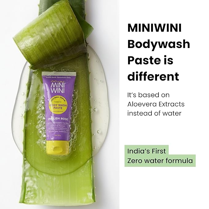 2 in 1 Travel size Body wash Paste - Waterless 3X Concentrated Shower Gel for Face &amp Body TSA Approved Aloe-Base for Sensitive Dry &amp Oily Skin Vegan Sulfate-Free 100g (3.2 fl oz)