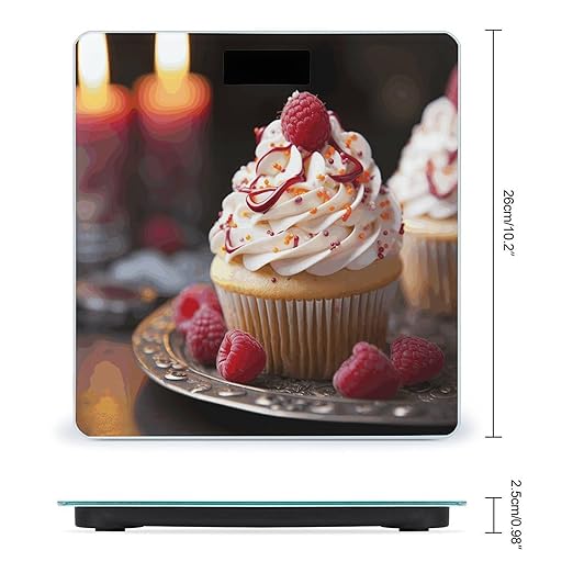 Cupcake Dessert Scale for Body Weight Smart Scales Digital Bathroom Scale High Precision Weighing Scales with Large Display Weighing Machine for People