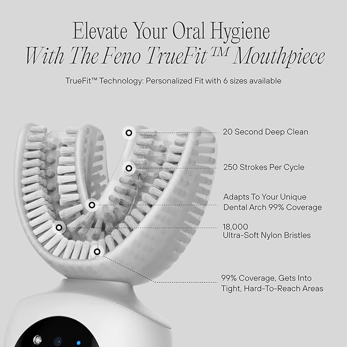 Feno Fit Mouthpiece - Customized Design Exclusively for Feno Electric Smartbrush - Size 3B