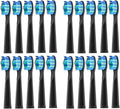 20pcs Replacement Electric Toothbrush Head Bristle Brush Compatible for Fairywill Refills FW-D1/FW-D3/FW-D7(20 PCS BK)