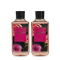 Bath &amp Body Works Shower Gel Gift Set of 2 10oz Each (Whipped Rose Vanilla)