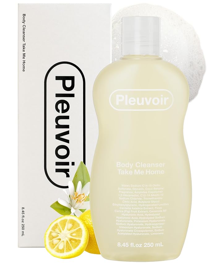 Pleuvoir Body Cleanser Take Me Home - Perfume Body Wash - Yuzu Neroli Citrus Floral Scent - Rich Moisturizing Foam with 8 Types Hyaluronic Acid Ceramides - Vegan K-Beauty 8.45 fl.oz
