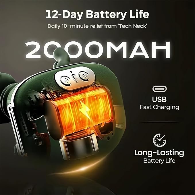 Smart Neck &amp Shoulder Massager with Heat Therapy – 2026 New 4D Wireless Massager Shiatsu Deep Tissue Relief with Heat Neck and Shoulder Massage Real Touch Heat Massager for Relaxation