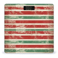 Red and Green Stripes Scale for Body Weight Accurate Digital Bathroom Scale Toughened Glass High Precision Scales Smart Weight Scales with Large LCD Backlight Display Weighing Machine