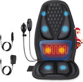 Back Massager with Heat Massage Seat Cushion with 3D Back Support 8 Vibrating Motors Massager Chair Pad for Full Body Pain Relief Ideal Gift for Valentine's Day/Lover/Parents/Friends
