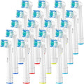Replacement Toothbrush HeadsCompatible For Oral B Compatible For Braun Electric Toothbrushes Brush Head Refills 1000 1500 3000 7000 7500 8000(White-20 Pcs)
