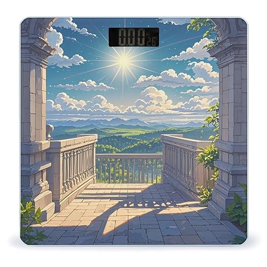 Shining Overlook Scale for Body Weight Digital Bathroom Scale Toughened Glass High Precision Scales for Body Weight with Large LCD Backlight Display Weight Scales