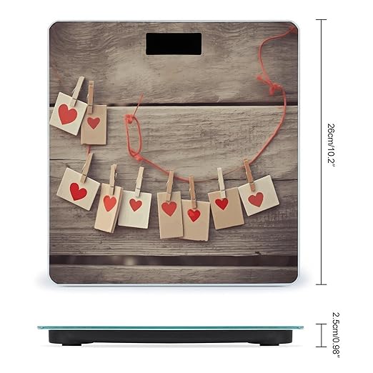 Decoration on Wooden Wall Scale for Body Weight Digital Bathroom Scale Accurate Smart Weight Scales with Large Display Weighing Machine High Precision Scales