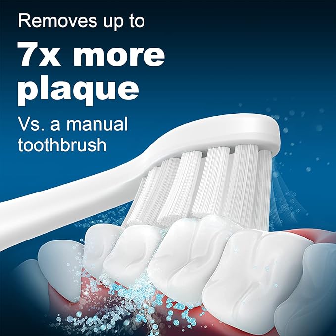 Replacement Toothbrush Heads 10 Pack Compatible with TAO Clean Electric ToothbrushWhite