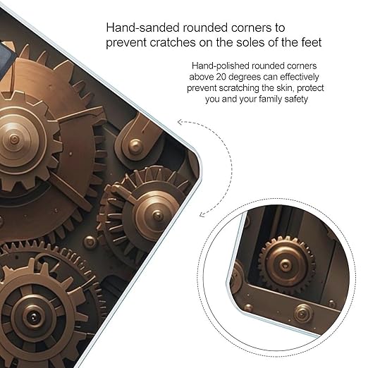 Steampunk Mechanical Gears Smart Scale for Body Weight Accurate Bathroom Scale with LED Display Digital Weight Scales Weighing Machine High Precision Scales for Bath Home