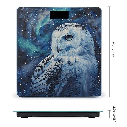 Arctic Owl Digital Bathroom Scale for Body Weight Weighing Scale with Backlit LCD Display High Precision Measurements &amp Measures Weight Up to 180kg
