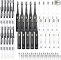 20 Pack Rechargeable Sonic Electric Toothbrush 42000 VPM 6 Cleaning Modes Smart 2-Min Timer USB Rechargeable IPX7 Waterproof 4 Brush Heads