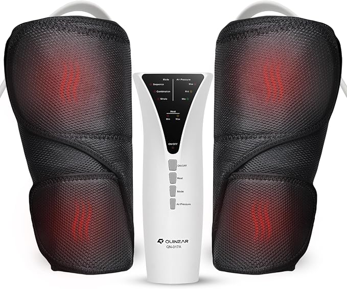 QUINEAR Leg Massager and Air Compression Calf Massager with 3 Modes 3 IntensitiesLeg Compression Massager for Circulation and Pain ReliefIdeal Gift