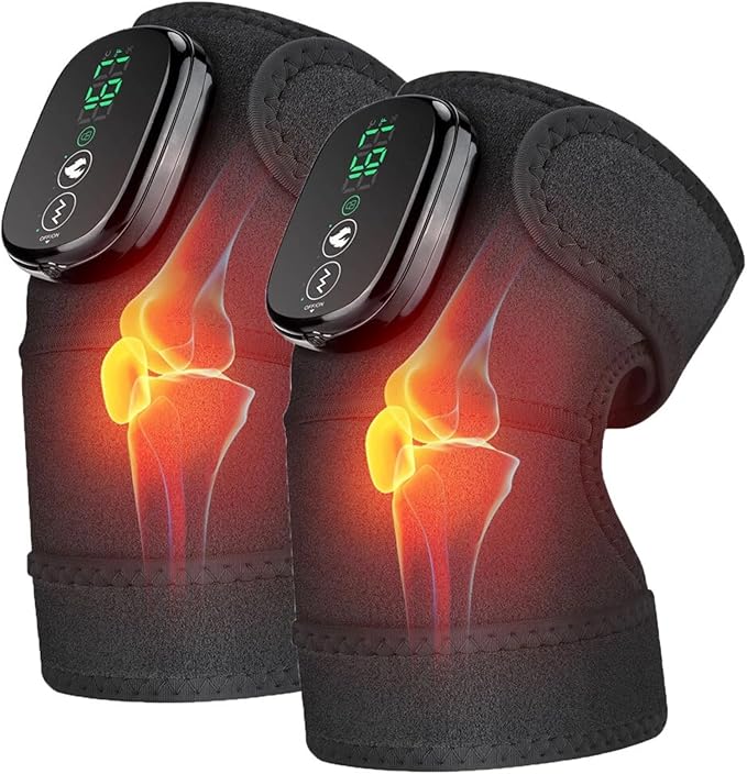 Vozdic PostCare Pro Massager Original - Portable Wrap for Knee Elbow Shoulder Pain (Black2pcs)