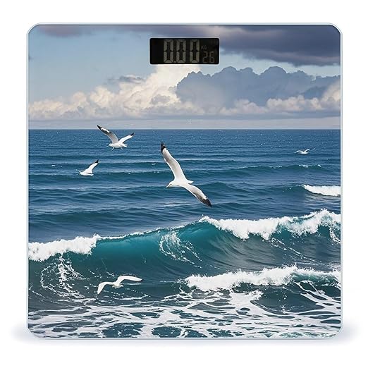 The Deep Blue Sea Scale for Body Weight Digital Bathroom Scale Accurate Smart Weight Scales with Large Display Weighing Machine High Precision Scales