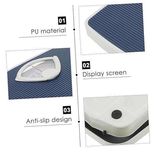 Didiseaon Mechanical Rotating Dial Scale Non-Slip Mat Bathroom Accessory Home Body Scale