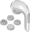 Daiwa Felicity Handheld Multipurpose Body Massager with 4 Attachments – Rechargeable Deep Muscle Massager for Back Neck Legs &amp Cellulite Relief