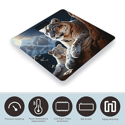 Mountain Lions Scale for Body Weight Digital Bathroom Scale Accurate Smart Weight Scales with Large Display Weighing Machine High Precision Scales