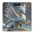 Fantasy Style Dragon Bathroom Scale for Body Weight Bathroom Weighing Scales with Back Lit LED Display Sturdy Tempered Glass Body Weight Bathroom Scale 400lb Weighing