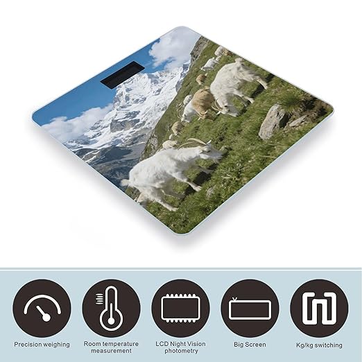 Cachemire Smart Scale for Body Weight Digital Bathroom Scale Toughened Glass Weight Scale with Large LCD Backlight Display High Precision Scales Weighing Machine