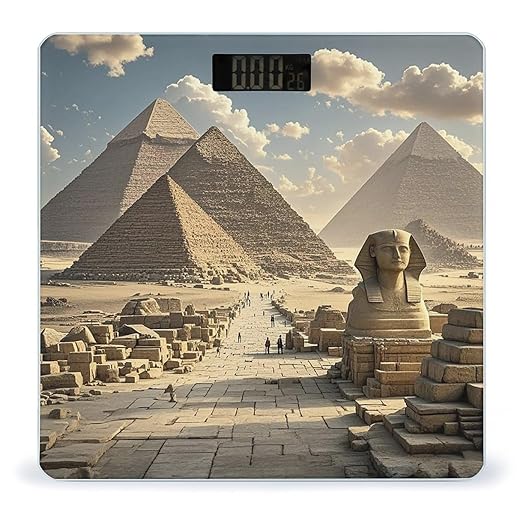 Egyptian Pyramids Scale for Body Weight Smart Scales Digital Bathroom Scale High Precision Weighing Scales with Large Display Weighing Machine for People