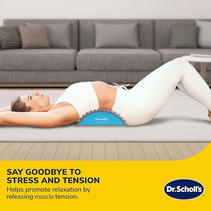 Dr. Scholl's Stretch and Recovery Back Massager W/Acupressure Points &amp Foam Base - Poor Circulation Disc Herniation Muscle Pain Sciatica