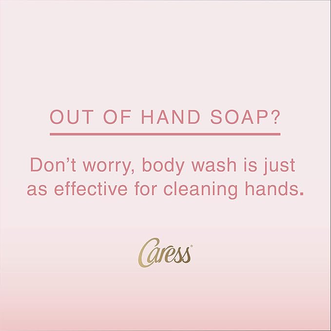 Caress Exfoliating Body Wash for Everyday Use Shea Butter &amp Brown Sugar 18 oz (Pack of 3)