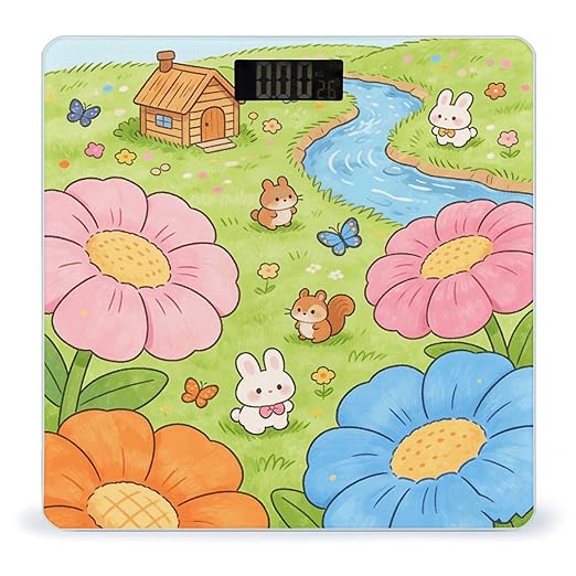 Afternoon Party Smart Scale for Body Weight Digital Bathroom Scale Toughened Glass Weight Scale with Large LCD Backlight Display High Precision Scales Weighing Machine