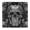 Skull Skeleton Weight ScaleClear LED Display Bathroom Digital Weighing ScaleTempered Glass Digital Bathroom Scale for Body Weight Capacity Up to 400 Lbs