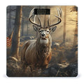 Deer Hunting Season Bathroom Scale for Body Weight 400 Lb Weight Scale with High Precision Sensors Tempered Glass Highly Accurate Digital Weighing Machine for People
