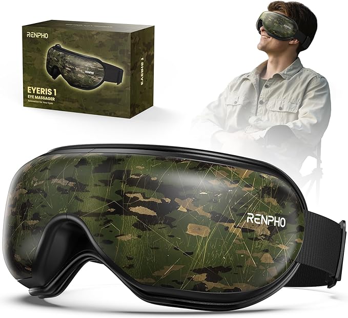 RENPHO Eye Massager with Heat Mothers Day Birthday Gifts for Mom Women Men Her Eye Mask for MigraineSleep Mask for Dry Eyes Relax Reduce Strain for Men Dad Eyeris 1