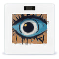 Evil Eye Bathroom Scale Large LCD Backlight Display Digital Scale Rounded Corners Body Scales Automatic Power On/Off Bathroom Scales for Home Bedrooms