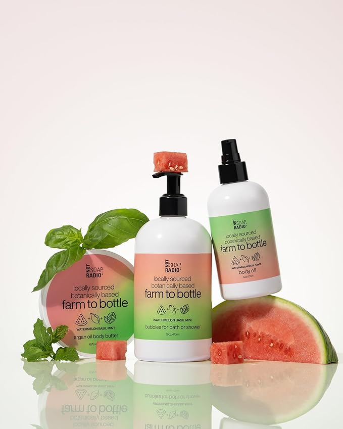 Not Soap Radio watermelon basil mint | bath/shower gel | farm to bottle