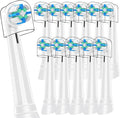 12 PCS Replacement Heads Compatible with Oral B IO 2/3/4/5/6/7/8/9/10/Deep Clean Series Electric Toothbrush Medium Softness Brush Heads Compatible with Oral B IO for Teeth and Gums Care (White)