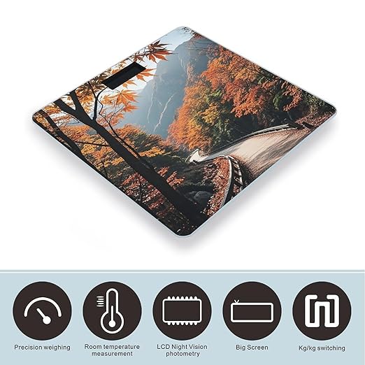 Maple Forest Path Scale for Body Weight Smart Scales Digital Bathroom Scale High Precision Weighing Scales with Large Display Weighing Machine for People