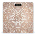 Rose Gold Wallpaper Scale for Body Weight Accurate Digital Bathroom Scale Toughened Glass High Precision Scales Smart Weight Scales with Large LCD Backlight Display Weighing Machine