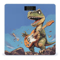 Digital Bathroom Scale for Body Weight Scale with Bright LCD Display High Accuracy Step-On Technology Auto On/Off Dinosaur Playing Guitar Digital Scales 400 Lbs /180kg