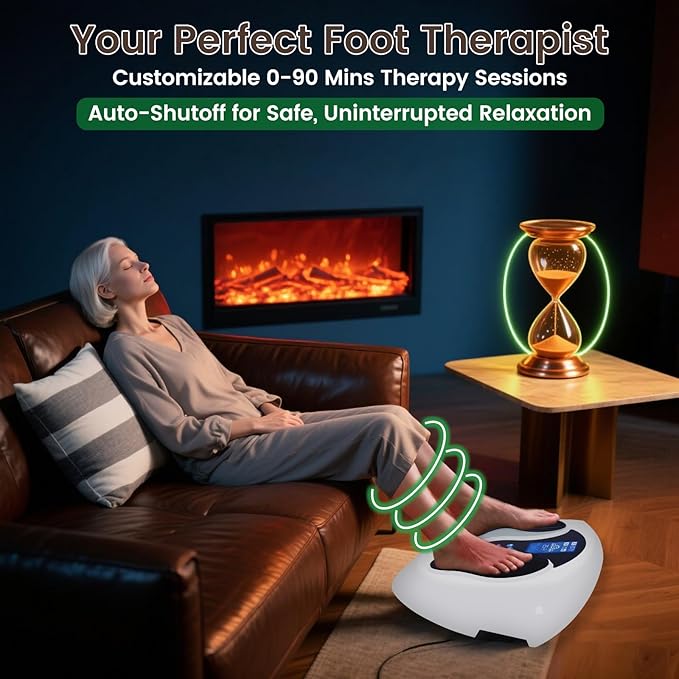 Neuropathy Pain Relief for Feet Massager Pro 3D EMS Foot Massager for Neuropathy 8 TENS Pads Electric Foot Health Nerve Muscle Stimulator Circulation for Plantar Fasciitis - FSA or HSA Approved