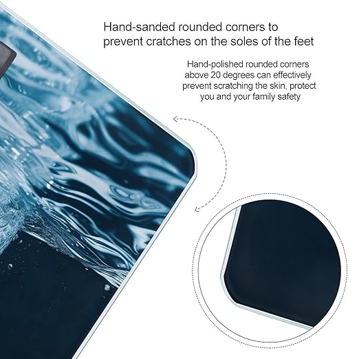 Water Scale for Body Weight Digital Bathroom Scale Accurate Smart Weight Scales with Large Display Weighing Machine High Precision Scales
