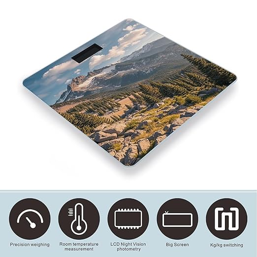 Pikes Peak Colorado Scale for Body Weight Smart Scales Digital Bathroom Scale High Precision Weighing Scales with Large Display Weighing Machine for People