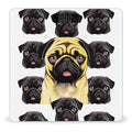 Black Yellow Pug Scale for Body Weight High Precision Digital Weight Scales with LCD Display Anti-Slip Sturdy Slim Tempered Glass Bathroom Scale for Home Use