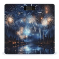 New Year Pyrotechnics Digital Bathroom Scale for Body Weight Weighing Scale with Backlit LCD Display High Precision Measurements &amp Measures Weight Up to 180kg