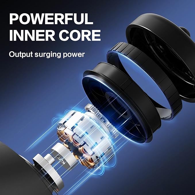 3D Rotating Massage Gun Cordless Deep Tissue Body Massager with 30 Speeds &amp 6 Modes for Muscle Recovery &amp Body Sculpting Handheld Electric Massager for Back Neck Shoulder for Women &amp Men