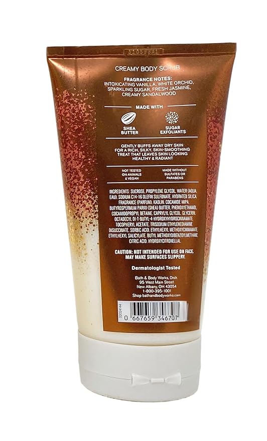Bath &amp Body Works Warm Vanilla Sugar Moisturizing Body Wash and Body Scrub with a Natural Oats Bar Soap