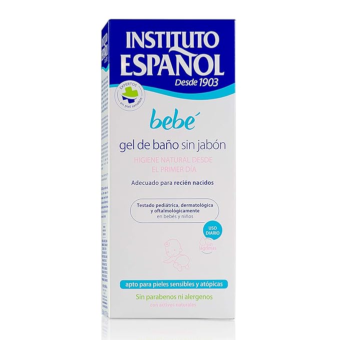 Institutoespanol Bebe Gel De Baño Sin Jabon Recien Nacido Piel Sensible Sin Alergenos 500Ml