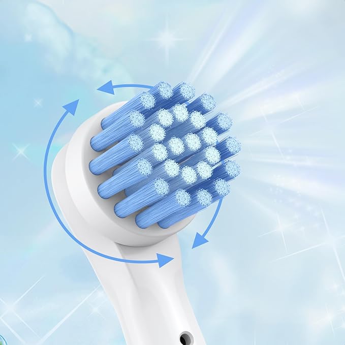 Safcare Sensitive Gum Care Replacement Brush Heads Pack of 48 Professional Electric Toothbrush Heads Compatible with Oral b Braun Electric Toothbrush (48 Pack)